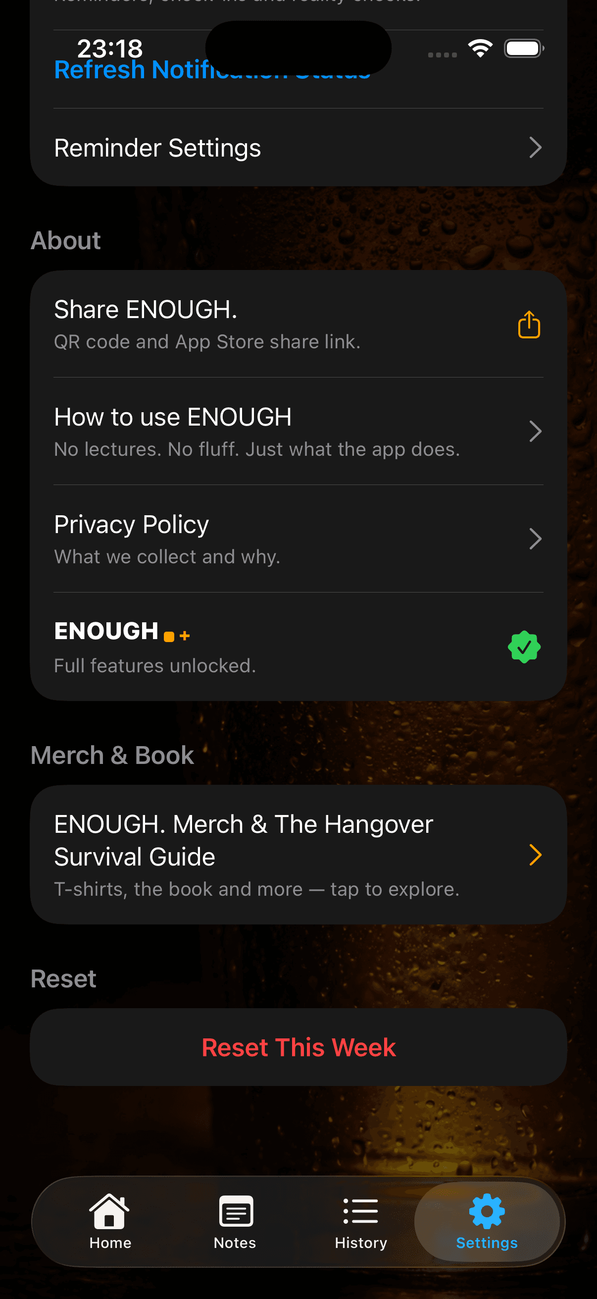 ENOUGH.